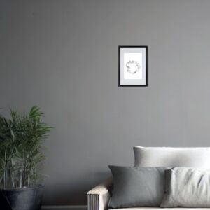 Signed Original Drawing by artist David Moraton. 27.0 x 21.7 cm. With Black Frame 32.0 x 26.7 cm.. Edition of 15