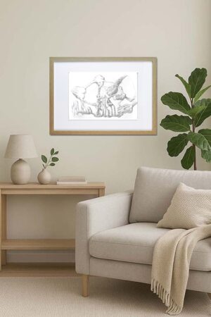 Signed Glicee Print by artist David Moraton. 64.4 x 46.0 cm. Edition of 15. Edition of 15