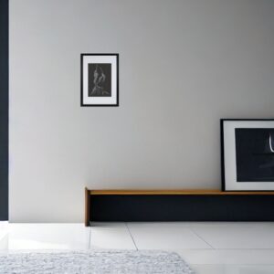 Signed Original Drawing by artist David Moraton. 27.0 x 21.7 cm. With Black Frame 32.0 x 26.7 cm.. Edition of 15