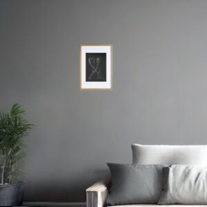 Signed Original Drawing by artist David Moraton. 27.0 x 21.7 cm. With Wood Frame 32.0 x 26.7 cm.. Edition of 15
