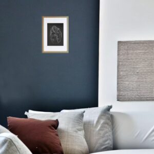 Signed Original Drawing by artist David Moraton. 27.0 x 21.7 cm. With Wood Frame 32.0 x 26.7 cm.. Edition of 15