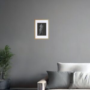 Signed Original Drawing by artist David Moraton. 27.0 x 21.7 cm. With Wood Frame 32.0 x 26.7 cm.. Edition of 15