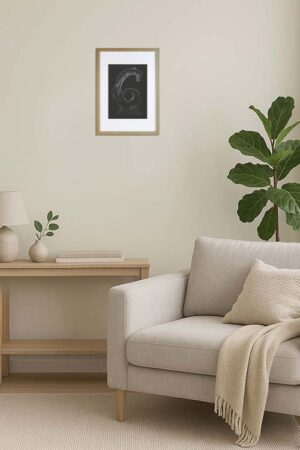 Signed Original Drawing by artist David Moraton. 27.0 x 21.7 cm. With Wood Frame 32.0 x 26.7 cm.. Edition of 15